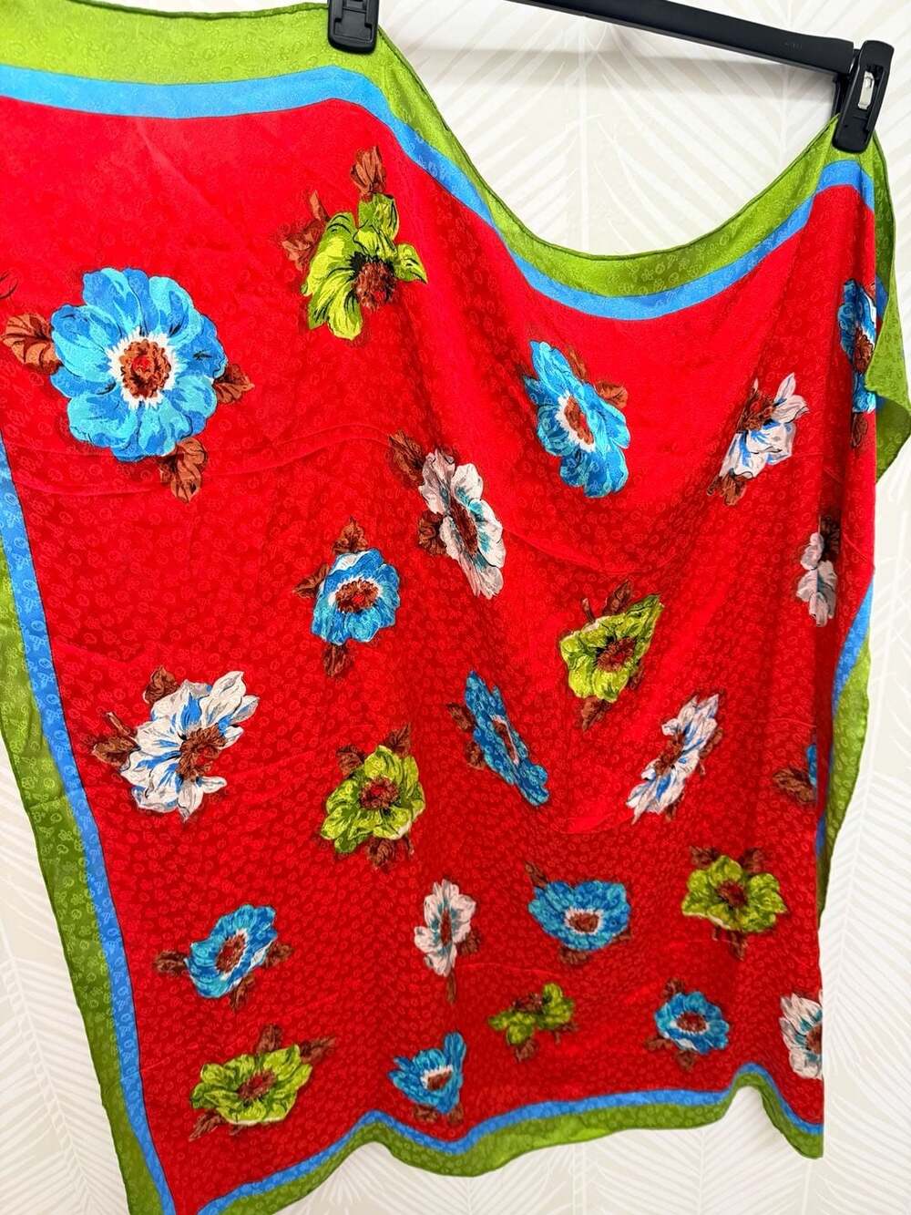 Christian Fischbacher Vintage Floral Silk Scarf